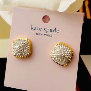 🎀Kate Spade ♠️ “Clay Pave Clear” Stud Earrings